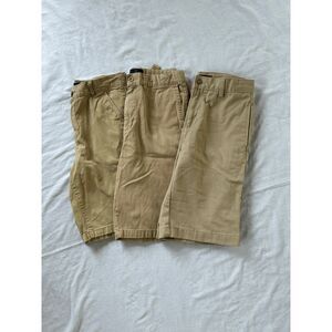 Boys School Uniform Khaki Shorts Lot of Three, Size 14, Adjustable Waist